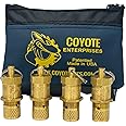Coyote Enterprises Official Tire Deflators, Air Down Tyres Programmable Automatic Deflators with Pressure Range from 8 to 65 PSI Vortex V2 Venting Speed Technology, CEDV2 - Made in The USA, Bronze