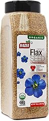 Badia Organic Ground Flax Seed, 16 oz - Superfood High in Fiber & Omega-3, Certified Organic, Non-GMO, Baking, Smoothies & Co