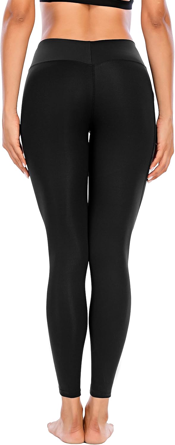 Miss Adola Workout Leggings for Women with Pocket-High Waisted Yoga Pants-Tummy Control Non-See Through Yoga Leggings: Clothing