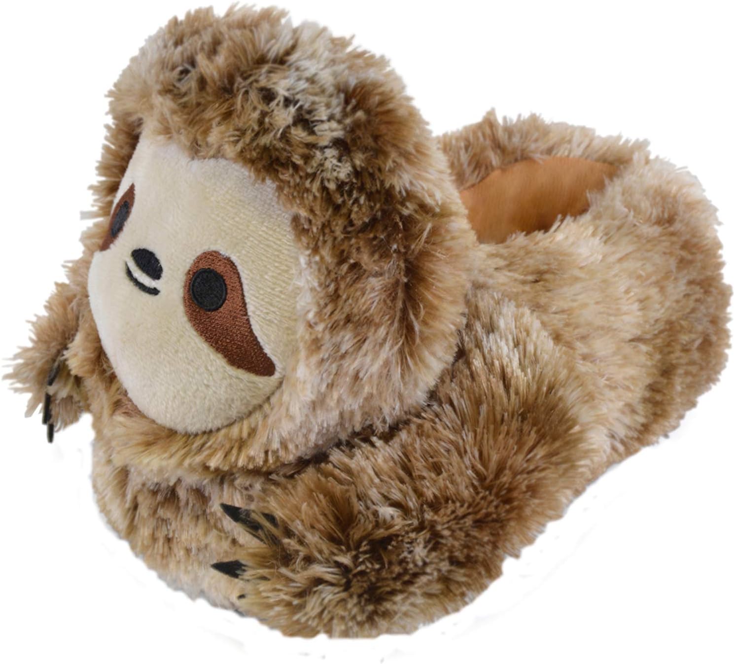 Boys Girls Kids Novelty 3D Character Plush Slippers Sloth