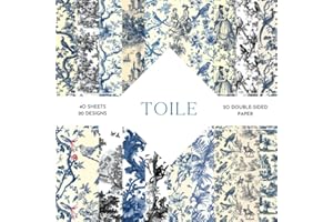 Toile Scrapbook Paper: | Toile Craft Paper | 8.5 x 8.5 inch | Toile Themed Patterns | 40 patterned double sided sheets (20 de
