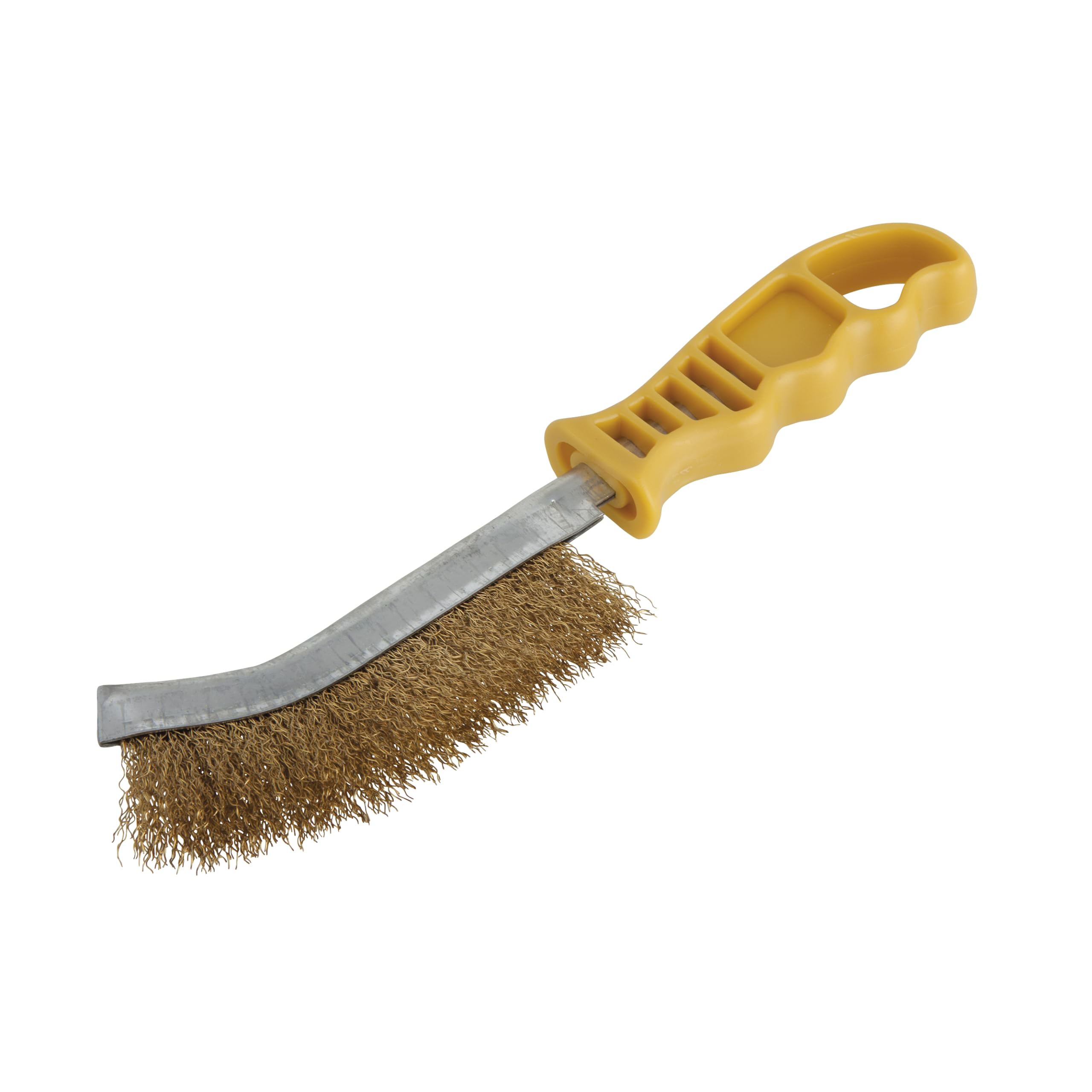 wolfcraft Brass Wire Hand Brush I 2716000 I For de-rusting and cleaning