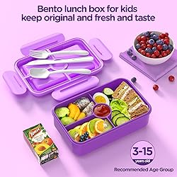 Jelife Lunch Box Kids Bento Box - Large Bento-Style