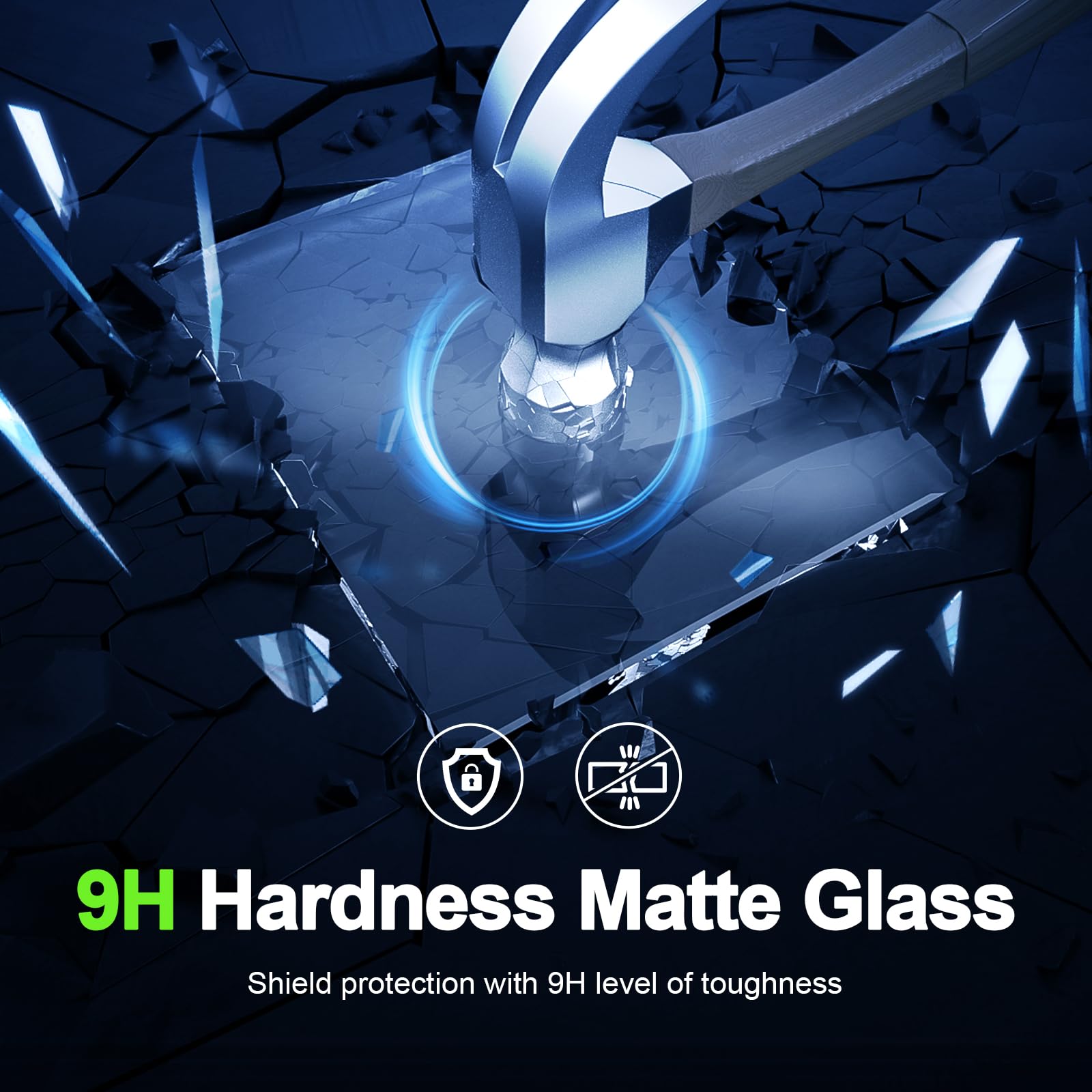 Anti-Glare Matte Screen Protector for 2022-2025 2026 GMC Sierra 1500 (AT4/AT4X/Denali/Denali Ultimate), 9H Tempered Glass 2023 2024 Sierra 1500/2500HD/3500HD Accessories Anti-Fingerprint 13.4