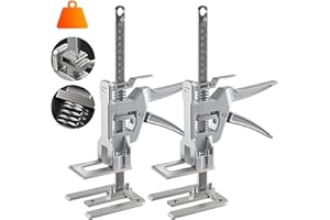 TRAVEANT Labor Saving Arm Jack, Stainless Steel 15.6 Inch Furniture Lifter for Drywall, Door Panels, Cabinets, 2 Pack
