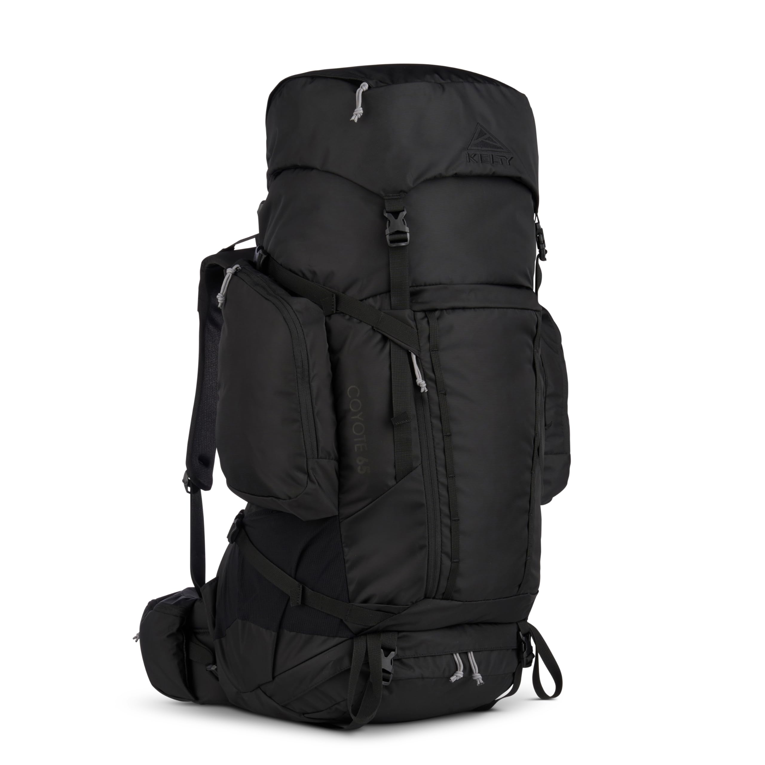 Kelty Coyote 60-105 Liter Internal Frame Backpack - Hiking, Backpacking, Travel, Adjustable Torso (65L / Black) Image