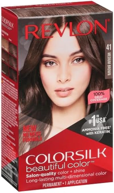 Revlon Colorsilk Haircolor #41 Medium Brown 4N Spanish Portuguese Version
