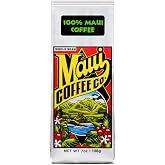 Maui Coffee Co. 100% Maui Coffee Whole Bean Medium Dark Roast 7oz | Low Acid | Small Batch Roasted | Single Origin | Volcanic Grown | Rich Nutty, Chocolate, and Subtle Island Spices Notes
