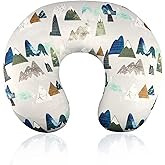 TANOFAR Nursing Pillow Cover, Neutral Breastfeeding Pillow Slipcover for Baby Boys & Girls, Ultra Soft Comfortable Newborn Nursing Pillow Case, Breathable & Washable, Adventure Mountain