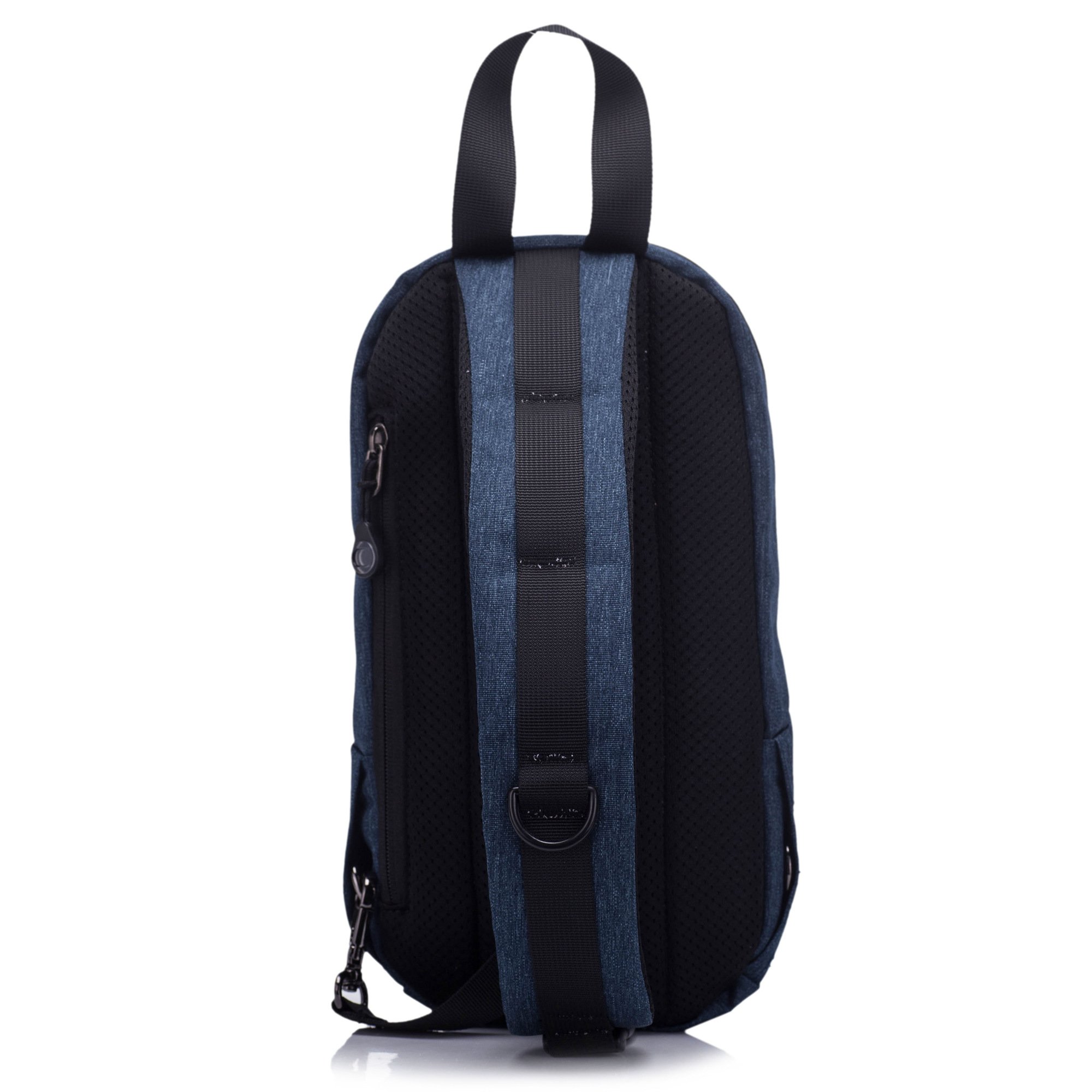 Bolso de Pecho Hombres Sling Crossbody Bolsa Ciclismo Senderismo Saco Satchel al Aire Libre Casual triángulo Paquetes Mochilas Cruzadas-Azul