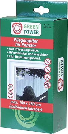 Brema Fliegengitter-895464, schwarz, 180 x 150 x 5 cm, BR895464
