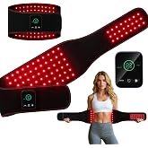Red Light Therapy Belt for Body Back/Abdomen, Cordless Infrared Waist Wrap | 5000mAh 660nm/850nm Red Light Belt with 3 Red Light &amp; 3 Pulse Model, Adjustable &amp; Portable Pad for Home Wellness/Relaxation