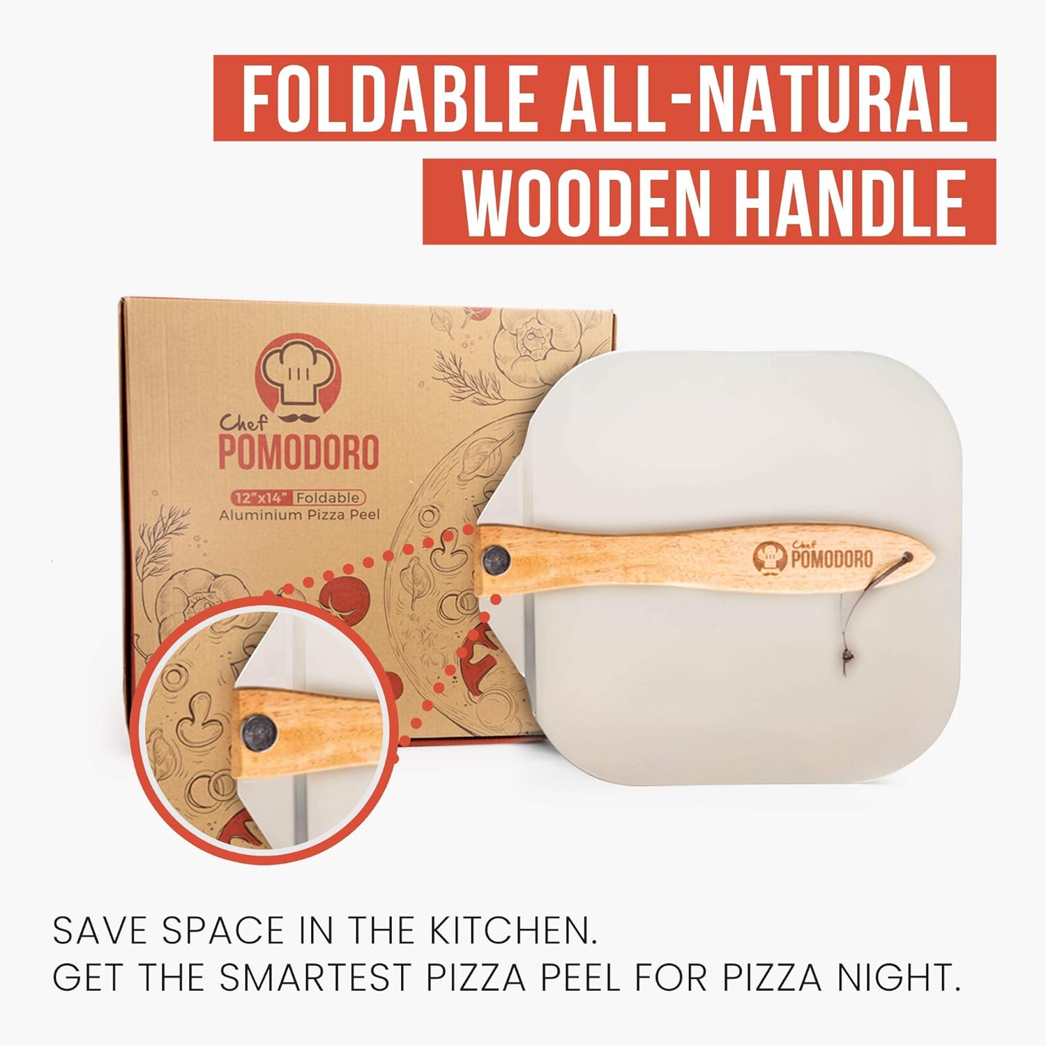Chef Pomodoro Pizza Peel 30 x 36 cm - Image 5