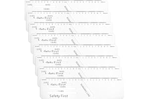 AmazingSpark 8 Pcs Truck Logbook Rulers Easy Marking Logbooks for Drivers 1.8 x 7.2 Inch Detailed Daily Log