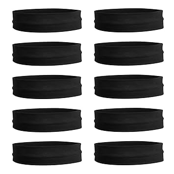 black yoga headband