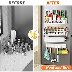 Bunoxea Spice Rack Magnetic for Refrigerator, 3