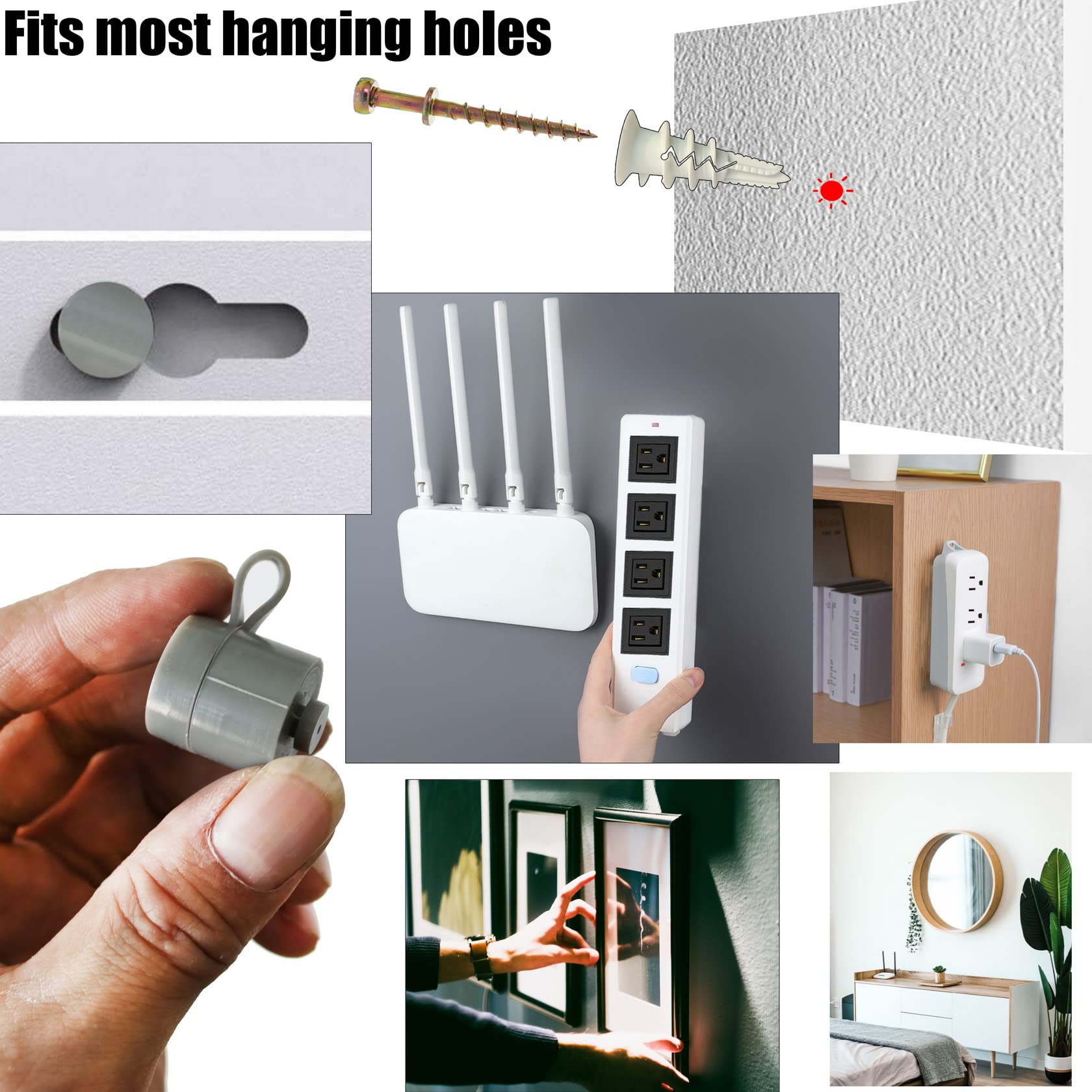 Picture Hanging Fastener Locations Marked and Leveling Tool Kit