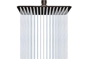 SR SUN RISE 12 Inch Rain Shower Head 304 Stailess Steel Matte Black High Pressure Rainfall Showerhead Water Saving