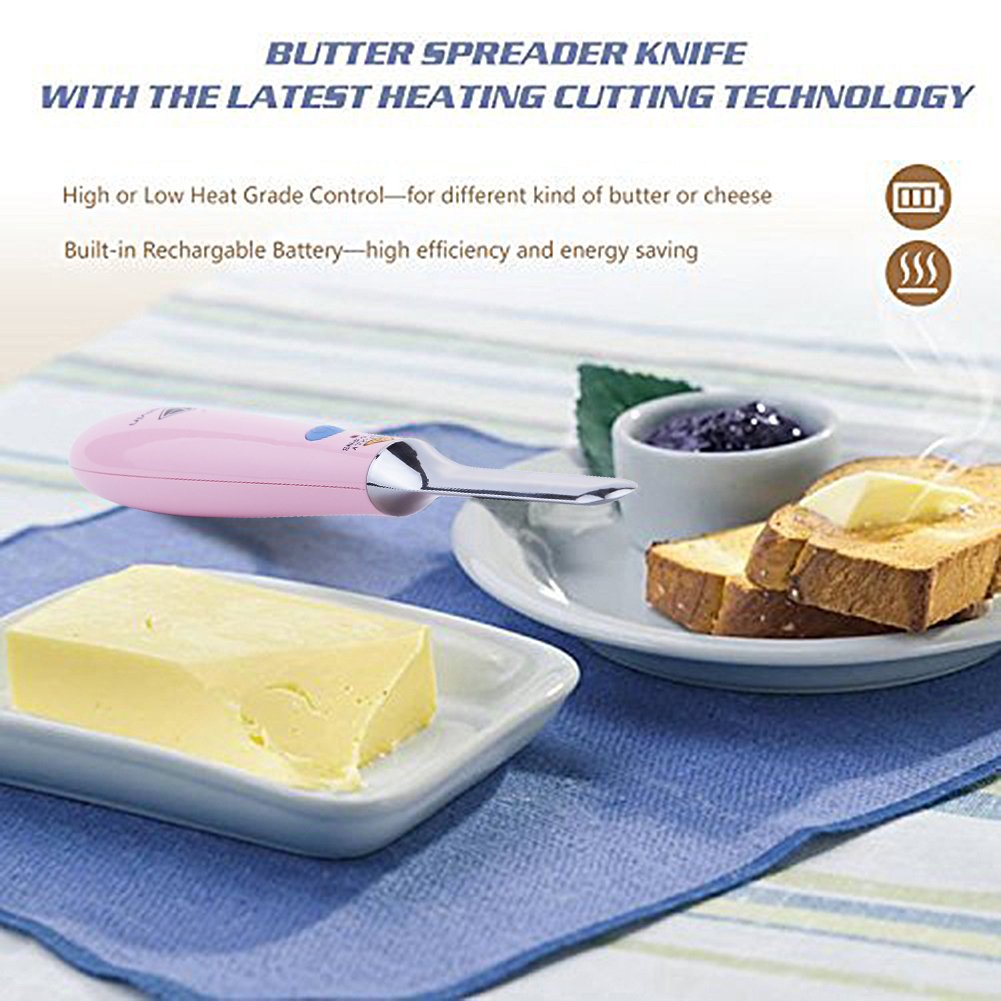 Heated Butter Knife Spreader Rechargeable Auto Warm for