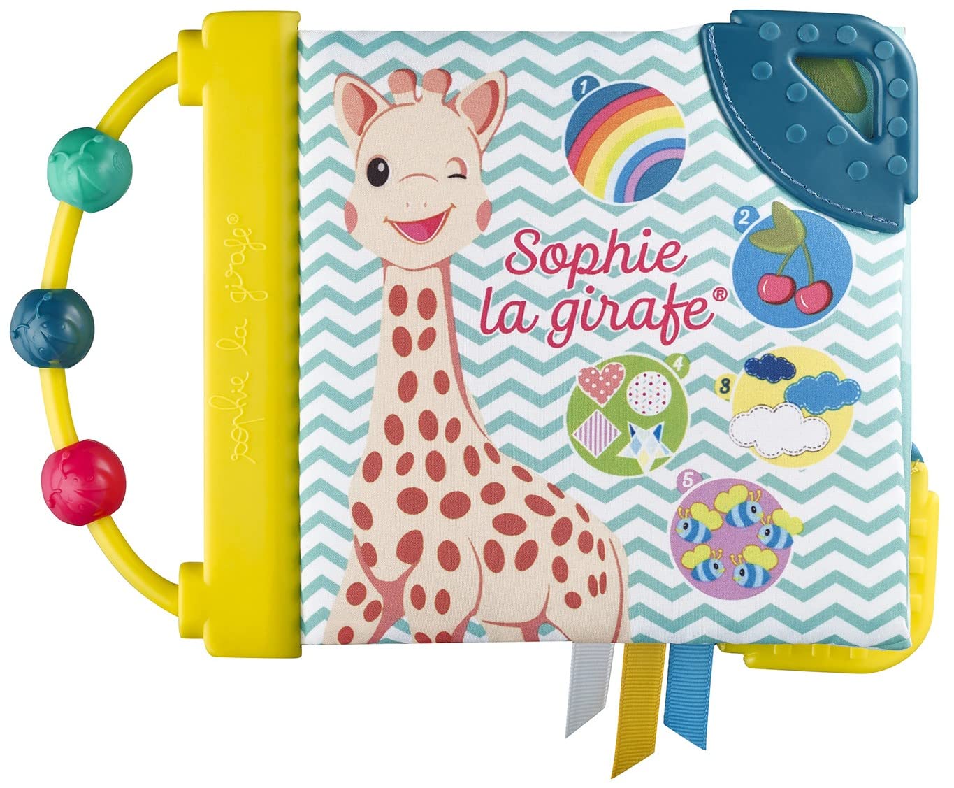 Sophie la girafe Early Learning Book Natural Teether, Multi Colour