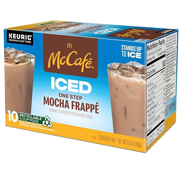 MCCAFE, K-CUP PODS ICED MOCHA FRAPPE BEVERAGE MIX, 10 COUNT