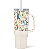 Corkcicle x Rifle Paper Co. Cruiser Insulated Tumbler with Handle & Straw - Keeps Drinks Cold 20 Hours - BPA-Free - Gift for Mom - Great for Mother's Day or Christmas - 40 oz - Nutcracker Ballet