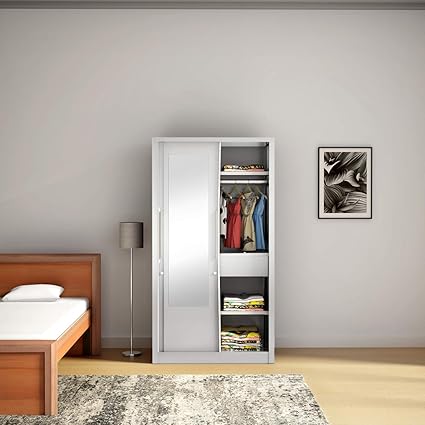 Godrej Interio Slide N Store Pro 2 Door Wardrobe With Mirror