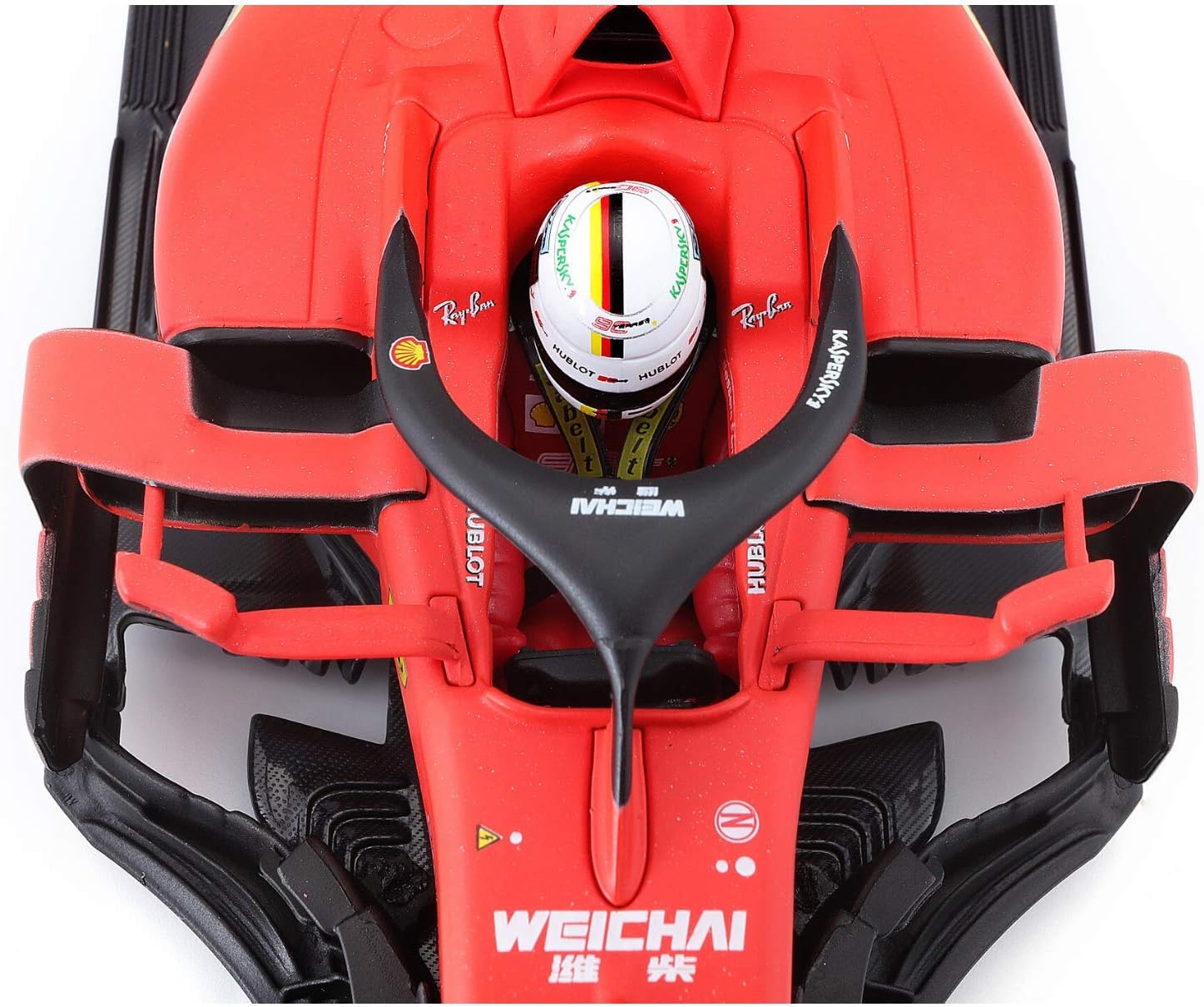 Bburago 1:18 2019 FERRARI - LECLERC, Red - Image 3