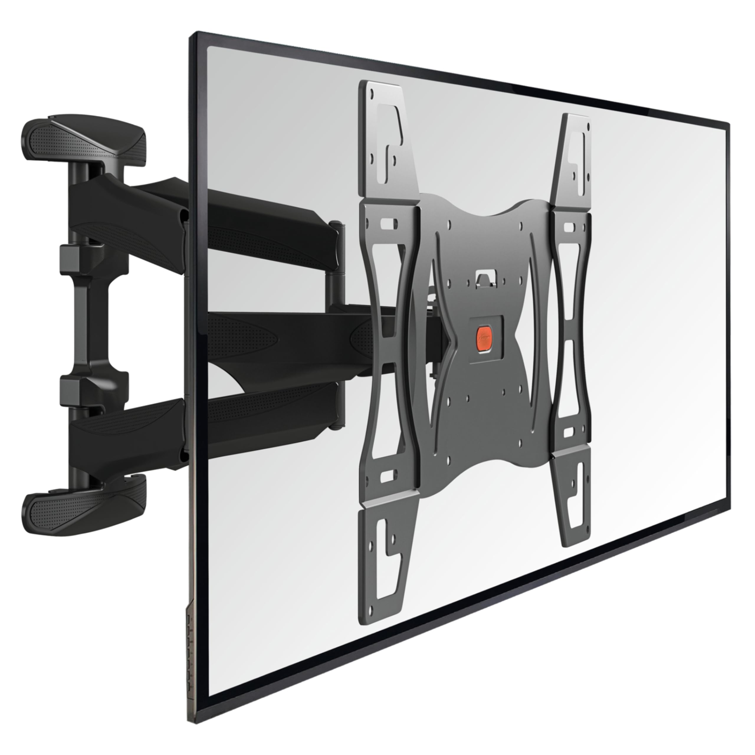 Vogel's BASE 45L full-motion TV wall mount for 40-82 inch TVs, max. 99 lbs (45 kg), swivels up to 180º, tiltable, TV wall mount, max. VESA 600x400, Universal compatibility, Black