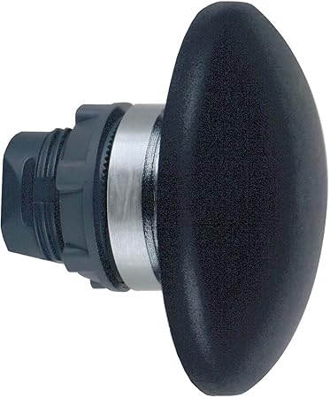 Schneider ZB5AR216 Frontelem. f. Drucktast. Ø 22, o. Rastung, Pilztaste, gewölbt, Ø 60, schwarz