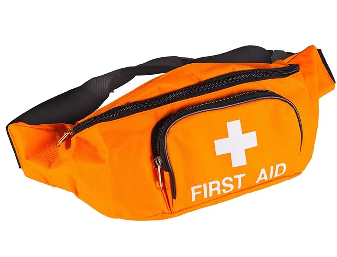 Large First Aid Bum Bag, Orange (Empty) Amazon.co.uk Health