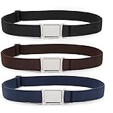 JASGOOD Kids Adjustable Magnetic Belt Boys Girls Elastic Belt with Easy Magnetic Buckle for Back to School Girls