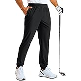 MAGCOMSEN Men's Golf Pants Stretch Joggers with Zipper Pockets Work Casual Slack for Men