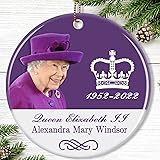 Queen Elizabeth II Christmas Ornament, VARWANEO
