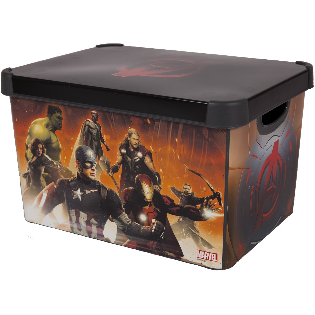 Pack of 3 Marvel Avengers Stackable Storage Boxes For Toys Games