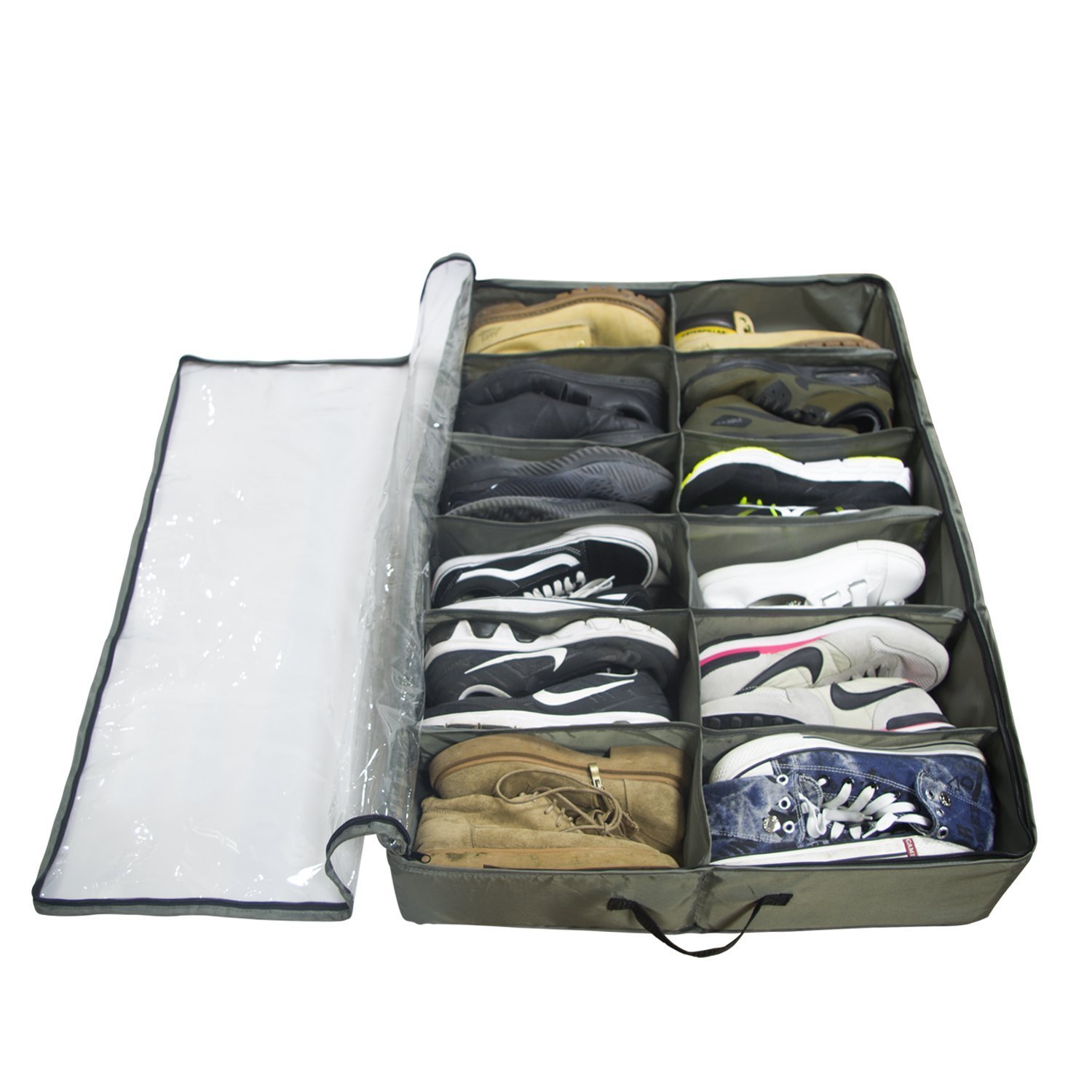 ACMETOP Builtin Structure Under Bed Shoe Storage, Space Saver