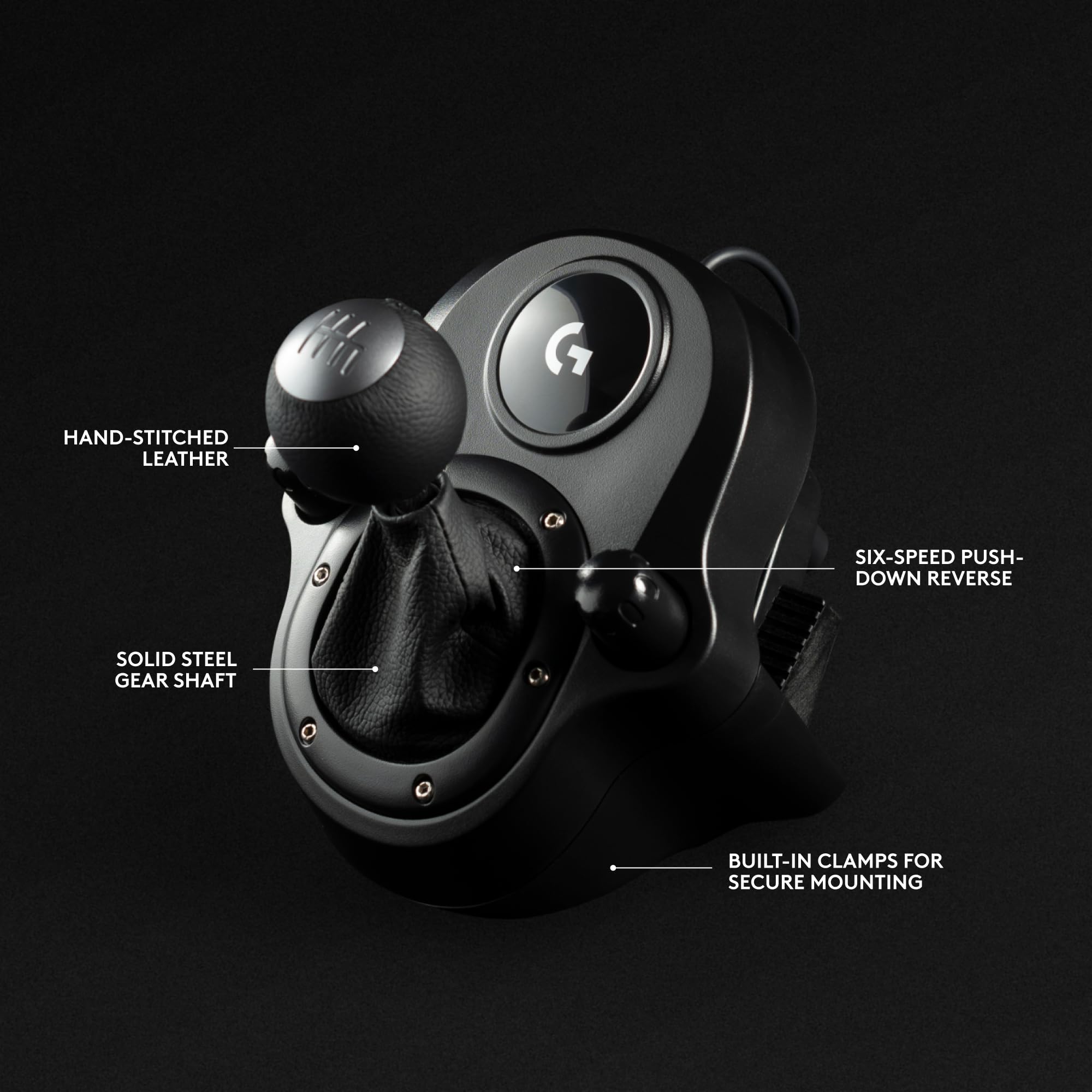 Logitech G29 Driving Force Racing Wheel and Pedals, Force Feedback, Real Leather + Logitech G Driving Force Shifter - For PS5, PS4 and PC, Mac - Black