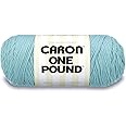 Caron One Pound Solids Yarn, 16oz, Gauge 4 Medium, 100% Acrylic - Sage- For Crochet, Knitting & Crafting ( 1 Piece )