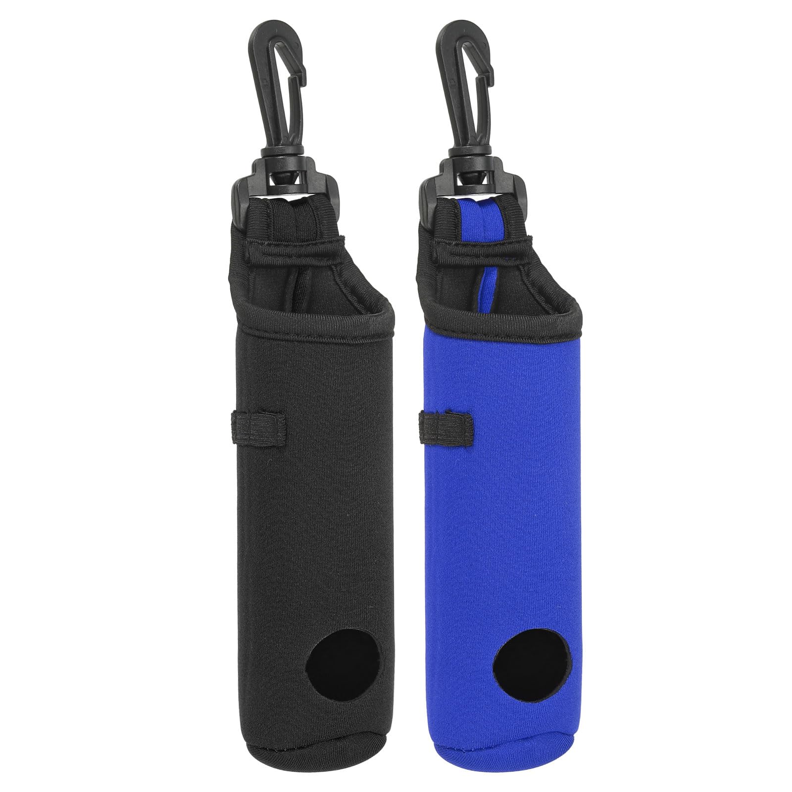 PATIKIL 2Pack Golf Tee Holder Pouch Portable Neoprene Golf Ball Holder with Clip for Men and Women Storage Gifts, 2 Color