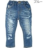 【子供服】 Daddy Oh Daddy (ダディオダディ) チェック配色ストレッチデニムパンツ 80cm~150cm V51006