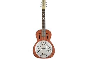 Gretsch G9210 Boxcar Square-Neck Resonator Right Handed Guitar with Padauk Fingerboard and Ampli-Sonic Diaphragm (Natural, 6-String)
