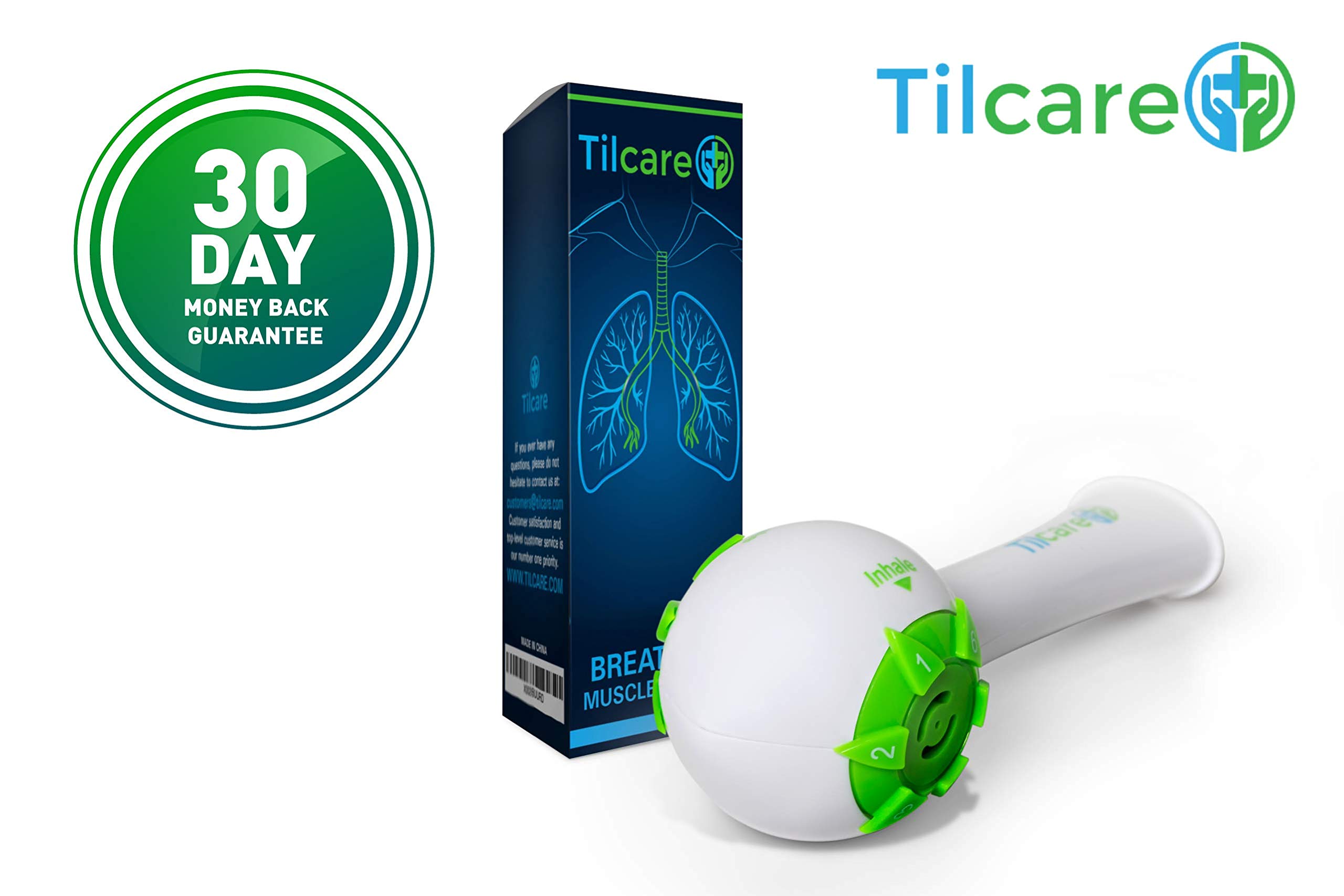 Tilcare Breathing Trainer & Lung Trainer - Ideal Breathing Exercise Device for Lungs, Effective Breather Device & Lung Exerciser Device, Best Breathing Device & Lung Strengthener, Tilcare Respiratory Trainer