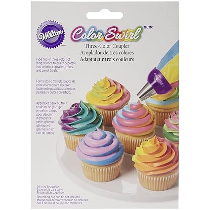 Wilton Colour Swirl 3 Farben-Spritzbeutel-Kupplung