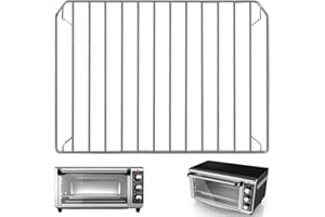GWYSY Countertop Toaster Oven Accessories for BLACK DECKER 8 Slice Extra Wide Convection Toaster Oven, 16.5×11.5 IN Stainless Steel Toaster Oven Replacement Parts Baking Rack Wire Rack