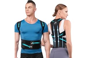 AOFIT Back Brace Posture Corrector for Women and Men, Support Waist Lumbar Back Straightener Posture Corrector,Providing Pain Relief from Lumbar, Neck, Shoulder, and Clavicle, Back L