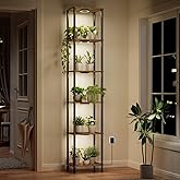 Bstrip Indoor Plant Shelf with Grow Light, 81.3" Tall, 6-Tier Stand, Full Spectrum Lighting for Growth, Metal Plant Rack Idea