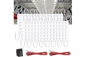 Linkstyle 12V 180 LEDs Car Interior Light Bar, 12V LED Light Strip LED Module Lighting Ceiling Dome Lamp for Car Truck Van RV