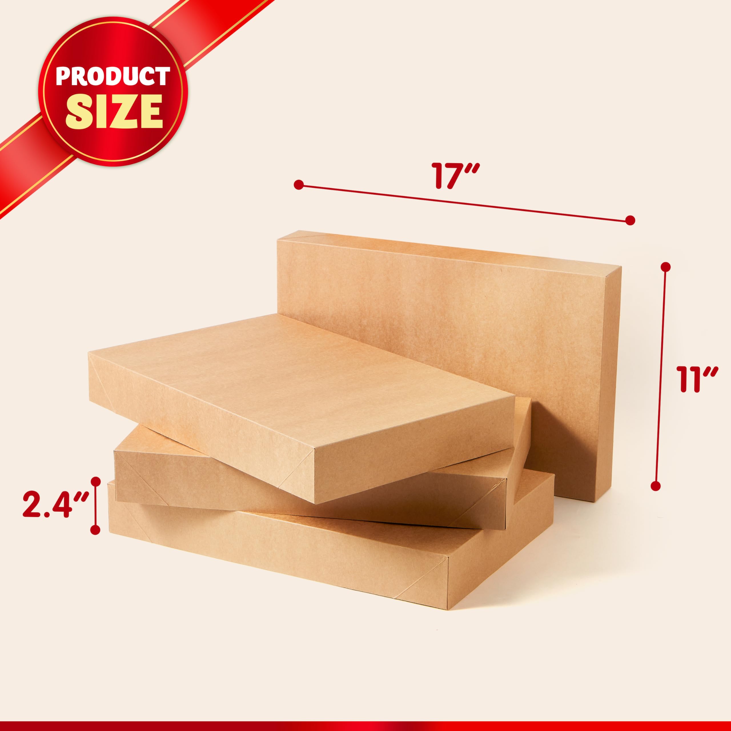 JOYIN 12 PCS Kraft Large Gift Boxes 17