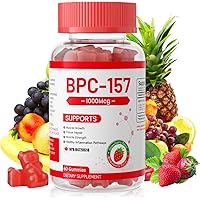 BPC 157 Peptide Gummy candy, supports muscle growth, tissue repair, strength, non-GMO, gluten-free, 60 Gummy candy