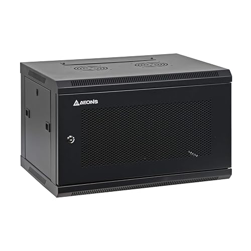 6U Professional Wall Mount Network Server Cabinet Enclosure 19-Inch ...